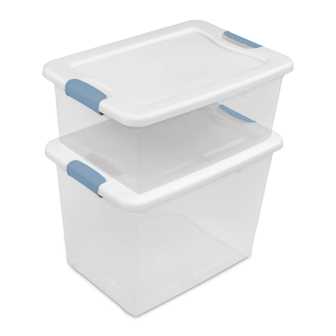 STERILITE Sterilite 14948012 15 Quart Latching Storage Tote (12 Pack)