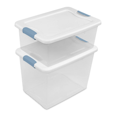 STERILITE Sterilite 14948012 15 Quart Latching Storage Tote (12 Pack)