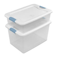 STERILITE Sterilite 14978006 Storage Tote With Lid 64 Quart (Pack of 6)