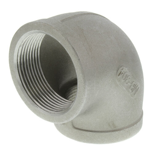 MERIT BRASS MERIT BRASS K401-24 Stainless Steel 90 Degree Elbow 1.5 Inch FNPT Class 150