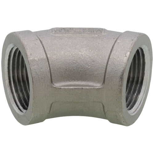 MERIT BRASS Merit Brass K402-12 Banded Pipe 45 Deg Elbow 3/4 In FNPT 150 lb 304/304L Stainless Steel