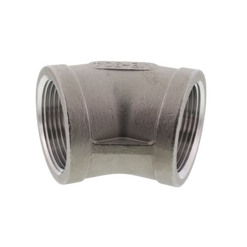 MERIT BRASS Merit Brass K402-20 Banded Pipe 45 Deg Elbow 1-1/4 In FNPT 150 lb 304/304L Stainless Steel