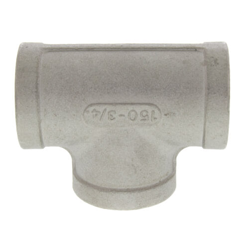 MERIT BRASS Merit Brass K406-12 Banded Pipe Tee, 3/4 in, FNPT, 150 lb, 304/304L Stainless Steel