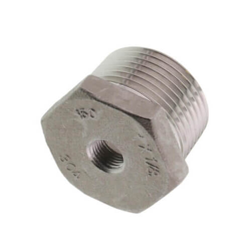 MERIT BRASS Merit Brass K414-1602 Hex Head Pipe Bushing, 1 x 1/8 in Nominal, MNPT x FNPT