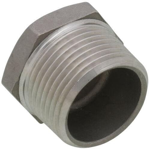 MERIT BRASS Merit Brass K414-1604 Hex Head Pipe Bushing, 1 x 1/4 in Nominal, MNPT x FNPT End Style, 150 lb, 304/304L Stainless Steel, Import