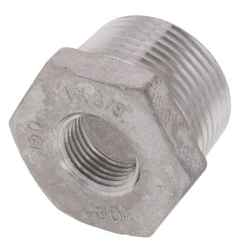 MERIT BRASS Merit Brass K414-1606 Hex Head Pipe Bushing, 1 x 3/8 in Nominal, MNPT x FNPT End Style