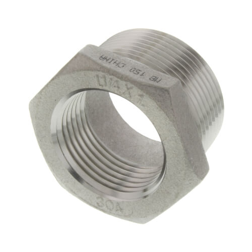 MERIT BRASS Merit Brass K414-2016 Hex Head Pipe Bushing 150 lb 1-1/4 x 1 in MNPT x FNPT