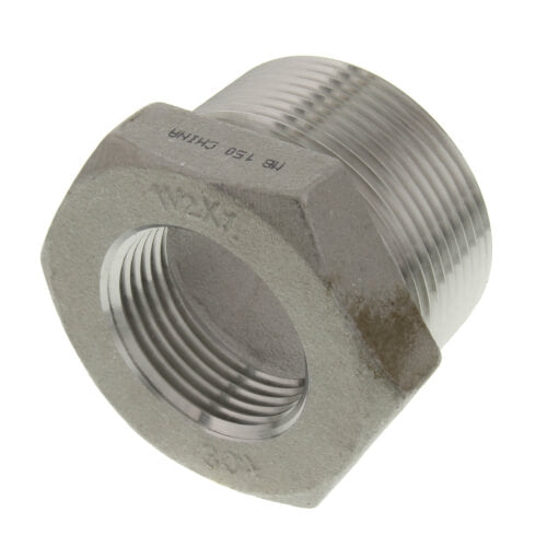 MERIT BRASS Merit Brass K414-2416 Hex Head Pipe Bushing, 1-1/2 x 1 in Nominal, MNPT x FNPT