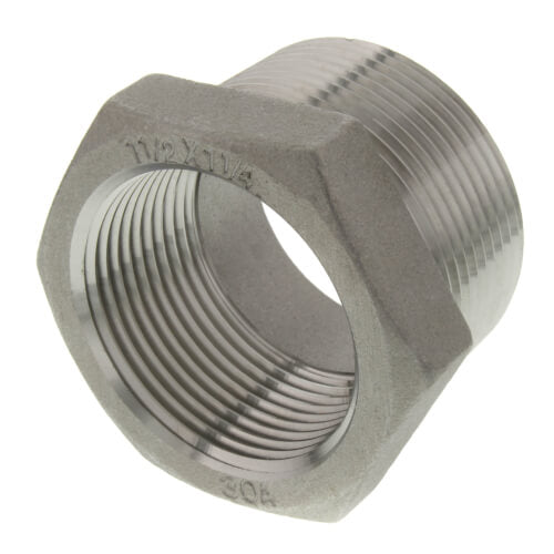 MERIT BRASS Merit Brass K414-2420 Hex Head Pipe Bushing 1-1/2 x 1-1/4 in MNPT x FNPT