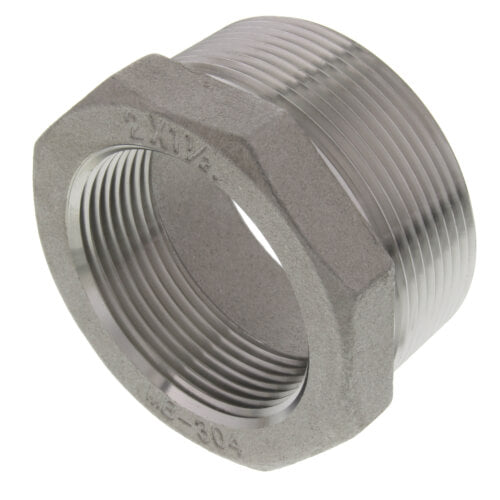MERIT BRASS Merit Brass K414-3224 Hex Head Pipe Bushing 2 x 1-1/2 in Nominal MNPT x FNPT