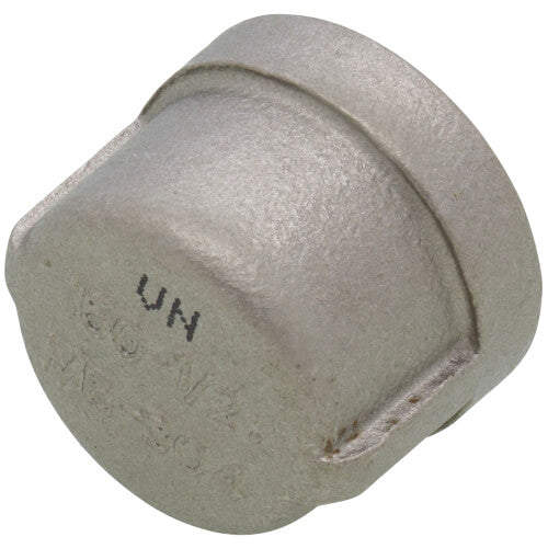 MERIT BRASS Merit Brass K416-08 Banded Pipe Cap, 1/2 in, FNPT, 150 lb, 304/304L Stainless Steel