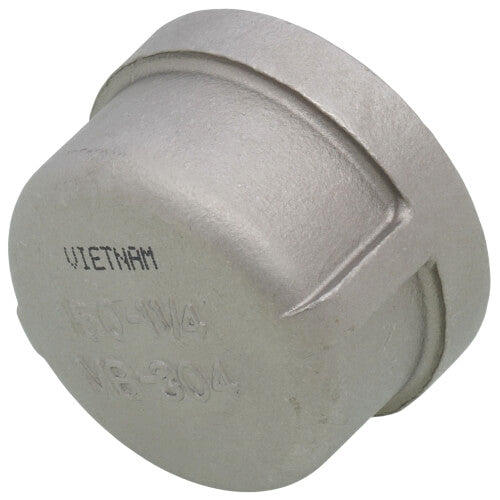 MERIT BRASS Merit Brass K416-20 Banded Pipe Cap 1-1/4 In FNPT 150 lb 304/304L Stainless Steel Import