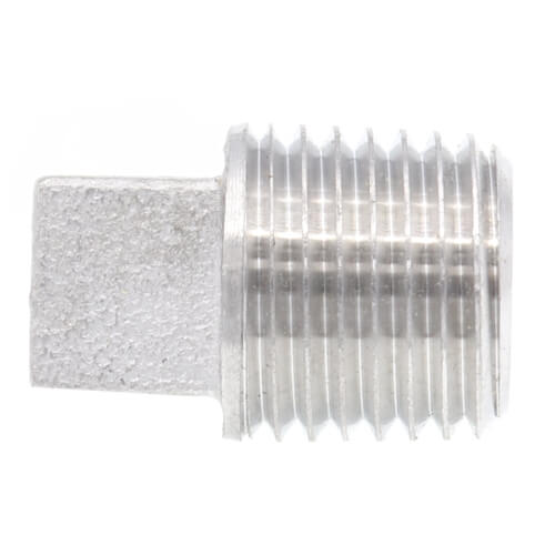 MERIT BRASS Merit Brass K417A-04 Square Head Solid Plug 1/4 in Nominal MNPT End Style 150 lb