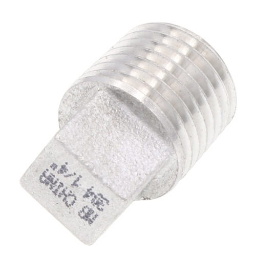 MERIT BRASS Merit Brass K417A-04 Square Head Solid Plug 1/4 in Nominal MNPT End Style 150 lb