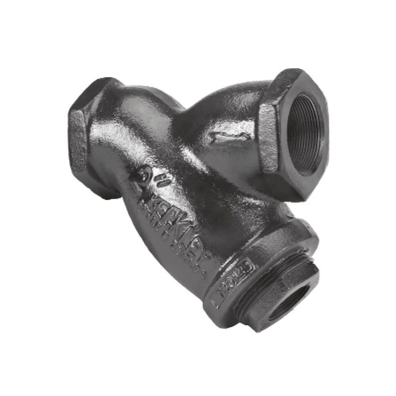 KECKLEY Keckley 1/23THY-CIM20M34-NTB-B Style B Wye 1/2 in. Cast Iron 20 Mesh Threaded 250# Strainer