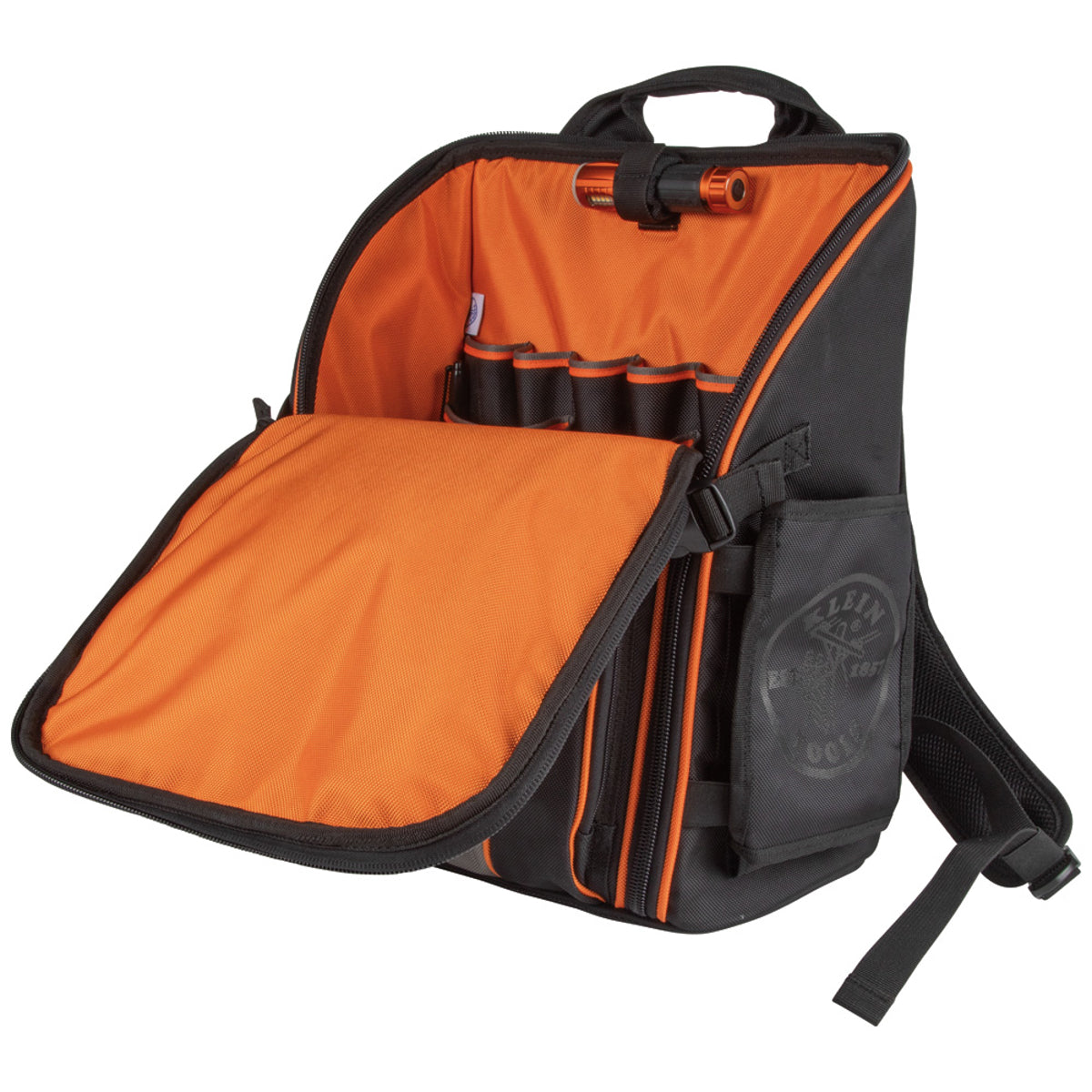 KLEIN TOOLS Klein Tools 55655 Tradesman Pro Tool Station Tool Bag Backpack with Work Light