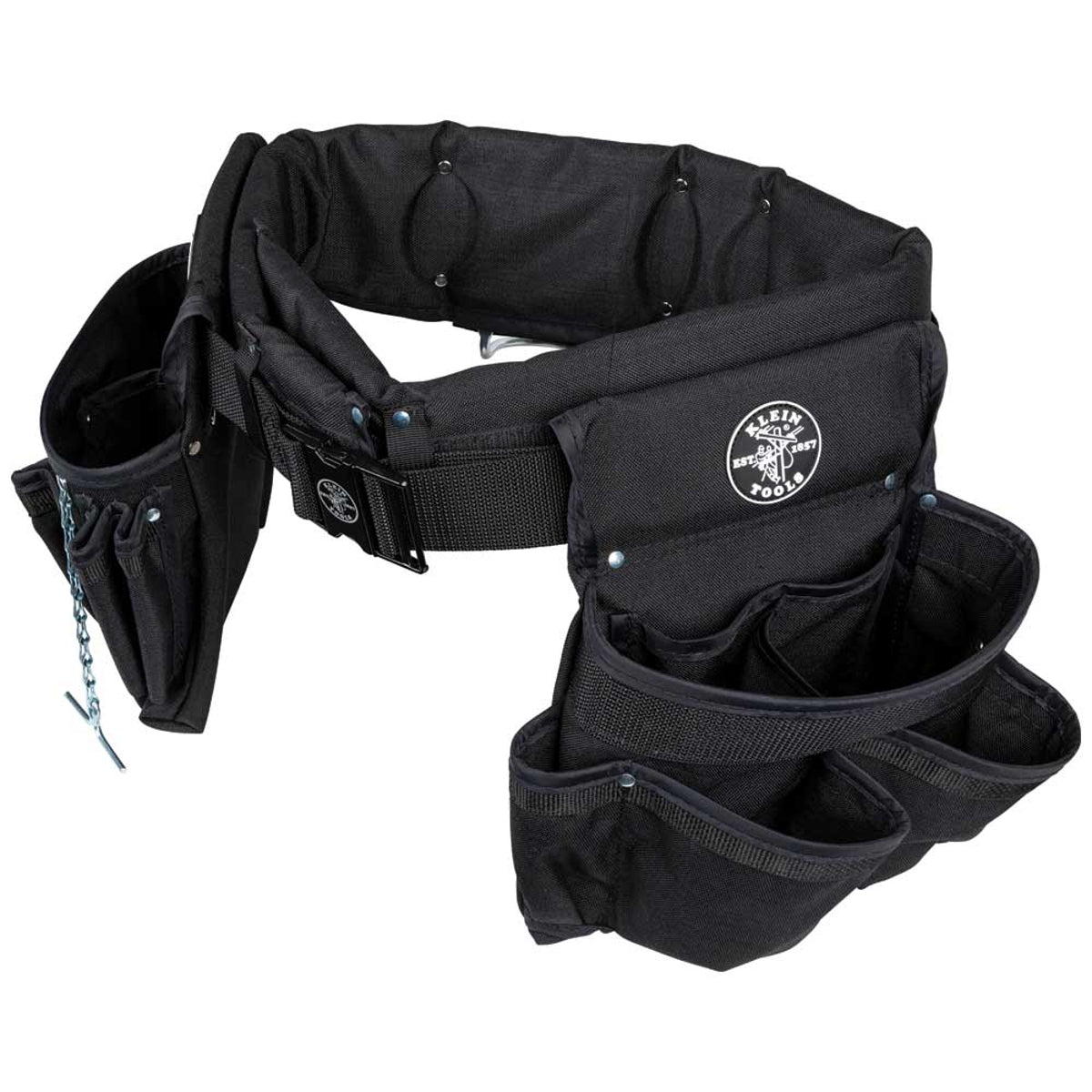 KLEIN TOOLS Klein Tools 5710L Electrician's Padded Tool Belt/Pouch Combo 27 Pocket 4-Piece L