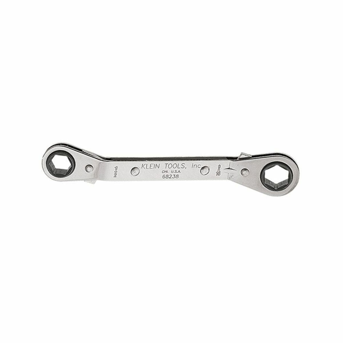 KLEIN TOOLS Klein Tools 68238 Reversible Ratcheting Box Wrench, 1/2 x 9/16-Inch