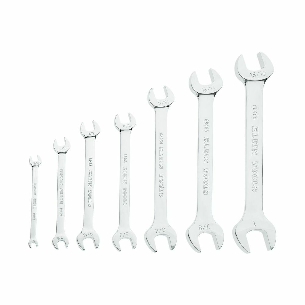 KLEIN TOOLS Klein 68452 Open End Wrench Set, 7-Piece