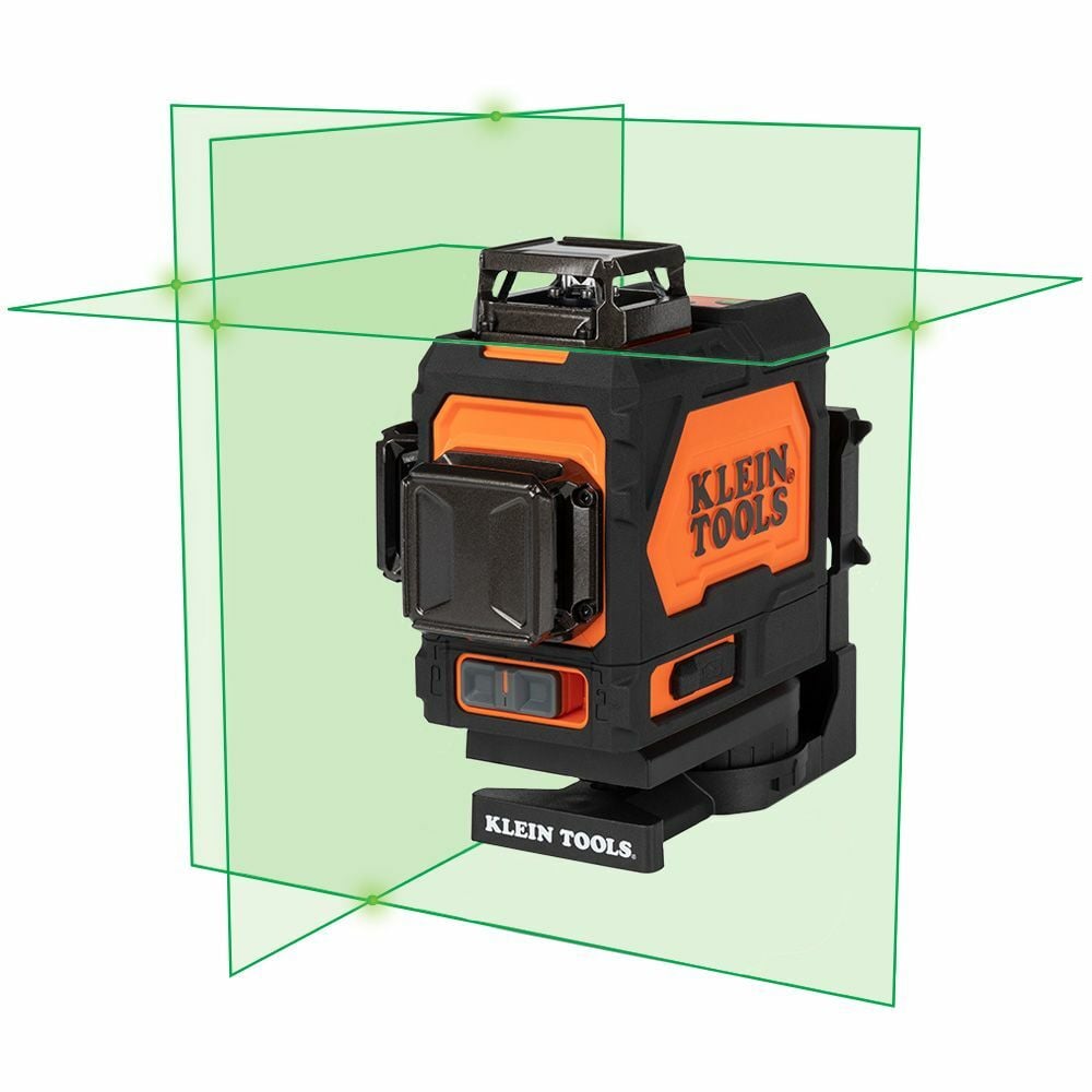 KLEIN TOOLS Klein Tools 93PLL Rechargeable Self-Leveling Green Planar Laser Level
