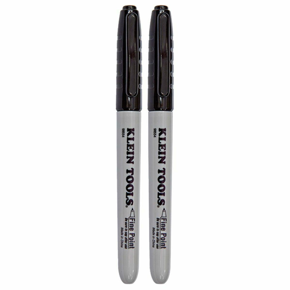 KLEIN TOOLS Klein 98554 Fine Point Permanent Markers, 2-Pack
