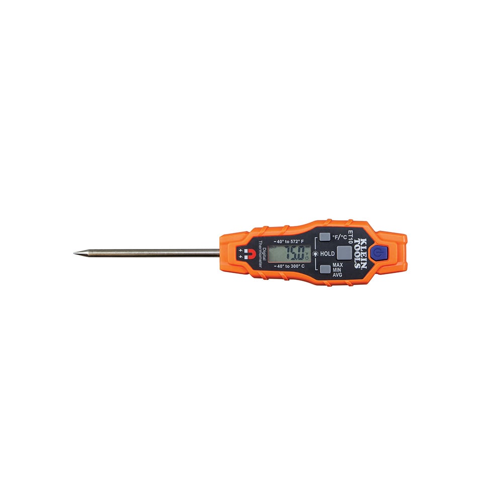 KLEIN TOOLS Klein Tools ET10 Magnetic Digital Pocket Thermometer -40 to 572 Degrees
