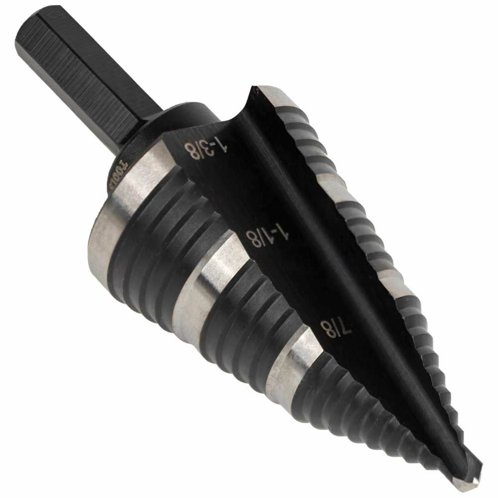 KLEIN TOOLS Klein Tools KTSB15 Step Drill Bit #15 Double Fluted 7/8 to 1-3/8-Inch