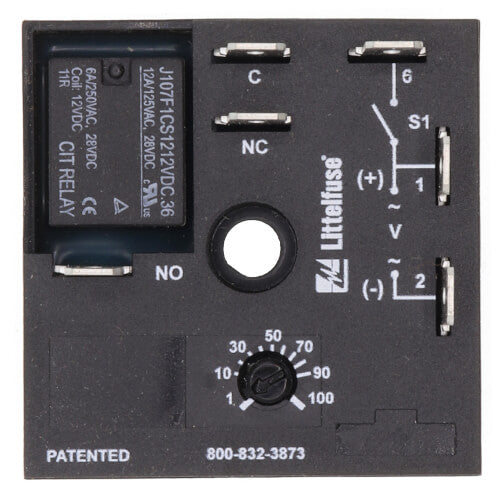 LITTELFUSE Littelfuse KRDB424 2x2 Delay-On-Break Time Relay SPDT 120V