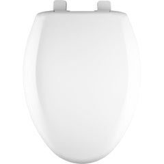 Bemis 1250TTA 000 Elongated Open Front Toilet Seat with Cover in White
