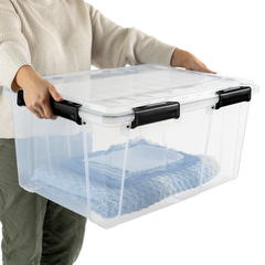 STERILITE Sterilite 39389004 80 Quart gasket box with lid (4/Carton)