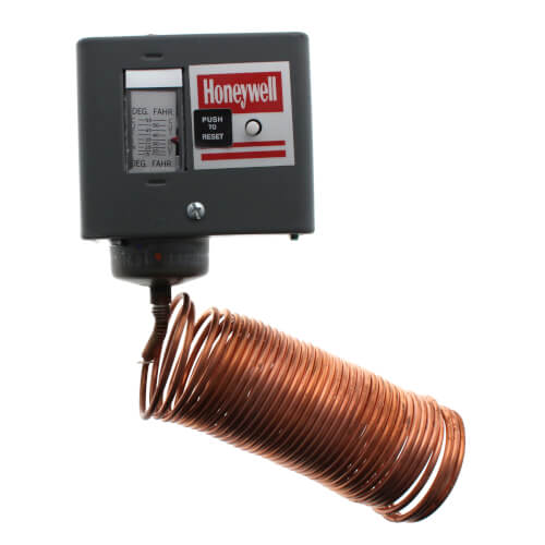 HONEYWELL Honeywell L482A1004 Freeze Stat Controller, Manual Reset, 20 Foot Capillary