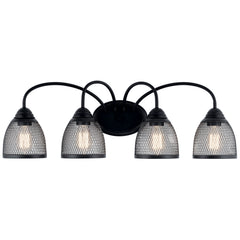 KICHLER Kichler 55044BK Four Light Bath from the Voclain Collection 4 X 75W 32.00 inches Width