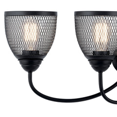 KICHLER Kichler 55044BK Four Light Bath from the Voclain Collection 4 X 75W 32.00 inches Width