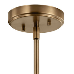 KICHLER Kichler 52399WBR Aivian 1-light pendant 75W 5-inch angled