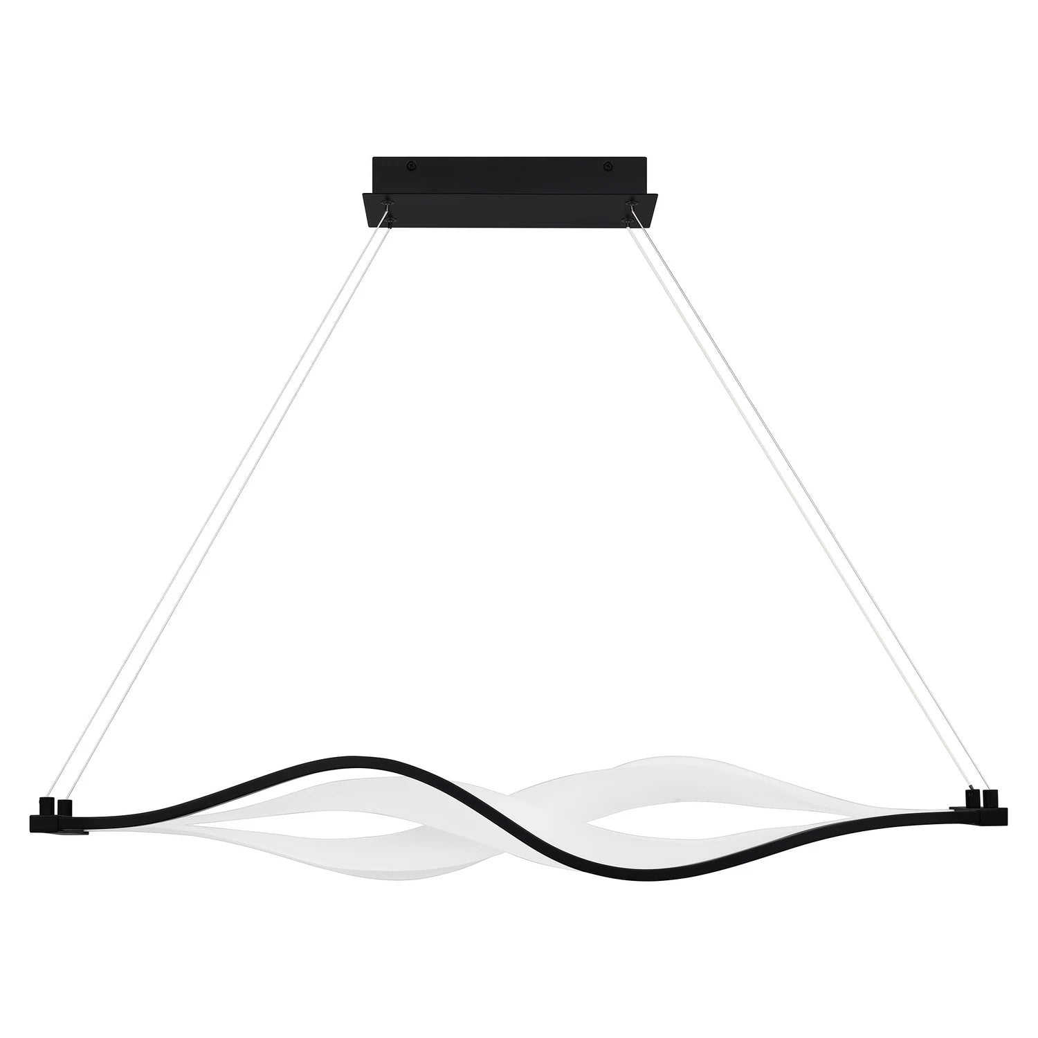 QUOIZEL Quoizel PCSTG138MBK Saratoga integrated LED island light 28W 38 inch