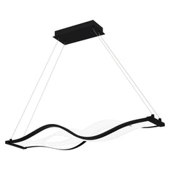 QUOIZEL Quoizel PCSTG138MBK Saratoga integrated LED island light 28W 38 inch