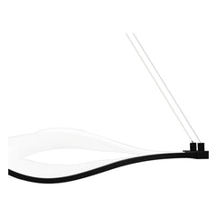 QUOIZEL Quoizel PCSTG138MBK Saratoga integrated LED island light 28W 38 inch
