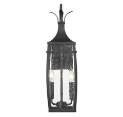 SAVOY HOUSE Savoy House 5-766-BK Montpelier Outdoor Wall Lantern 2 x 40w 22 inch height, 6.25 inch width