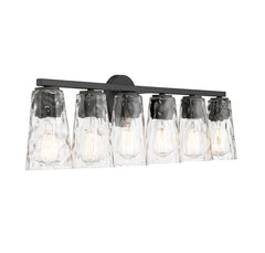 SAVOY HOUSE Savoy House 8-2603-6-BK Gordon 6-Light Bathroom Vanity Light 60 Watts Per Bulb