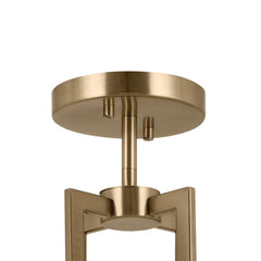 KICHLER Kichler 52591CPZ Malen semi flush 4-light 15.5 inch diameter 14.25 inch height