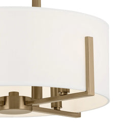 KICHLER Kichler 52591CPZ Malen semi flush 4-light 15.5 inch diameter 14.25 inch height