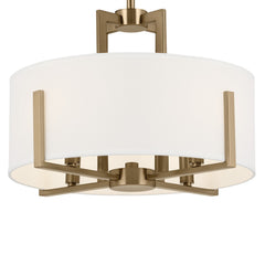 KICHLER Kichler 52591CPZ Malen semi flush 4-light 15.5 inch diameter 14.25 inch height