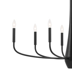 KICHLER Kichler 52526BK Deela eight light chandelier 60W 36 inch