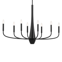 KICHLER Kichler 52526BK Deela eight light chandelier 60W 36 inch