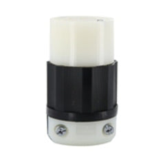 Leviton 3433-C Connector LKG 120/208VAC 30A 4 4 BK/WHT
