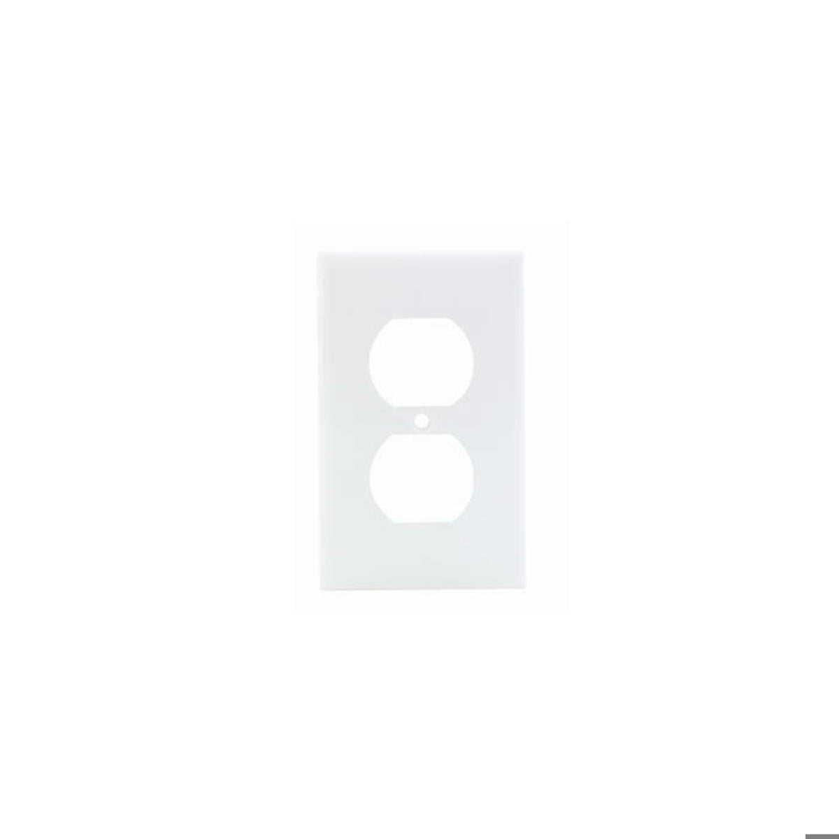 LEVITON Leviton 80703-W 1-Gang Duplex Device Receptacle Wallplate, Standard Size
