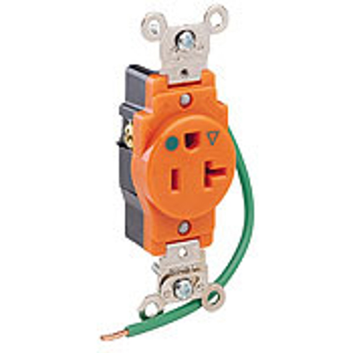 LEVITON Leviton 8310-OIG Receptacle BL STR 125VAC 20A 2 3 ORN 1HP