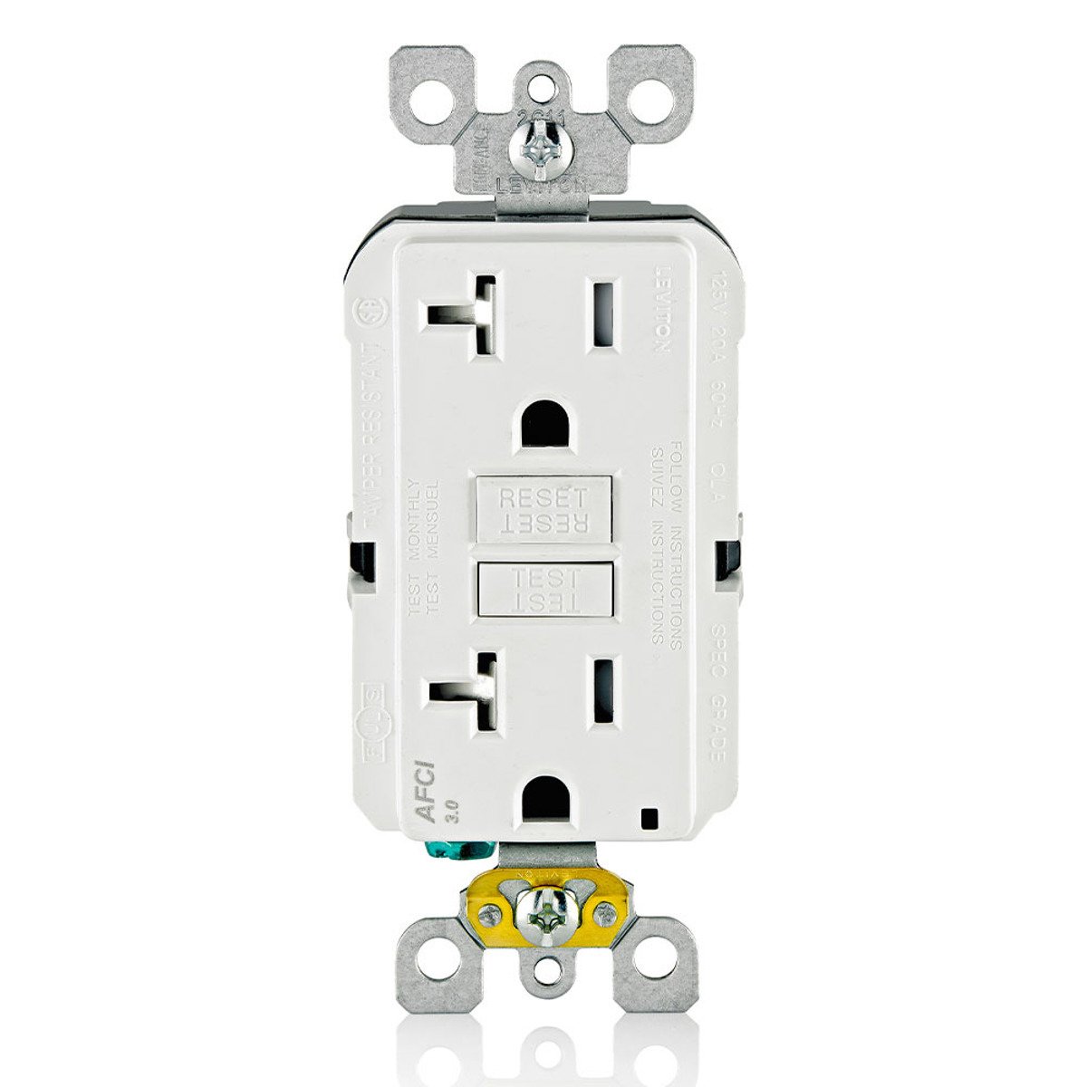 LEVITON Leviton AFTR2-W LEV AFTR2-W WH AFCI 20A125V