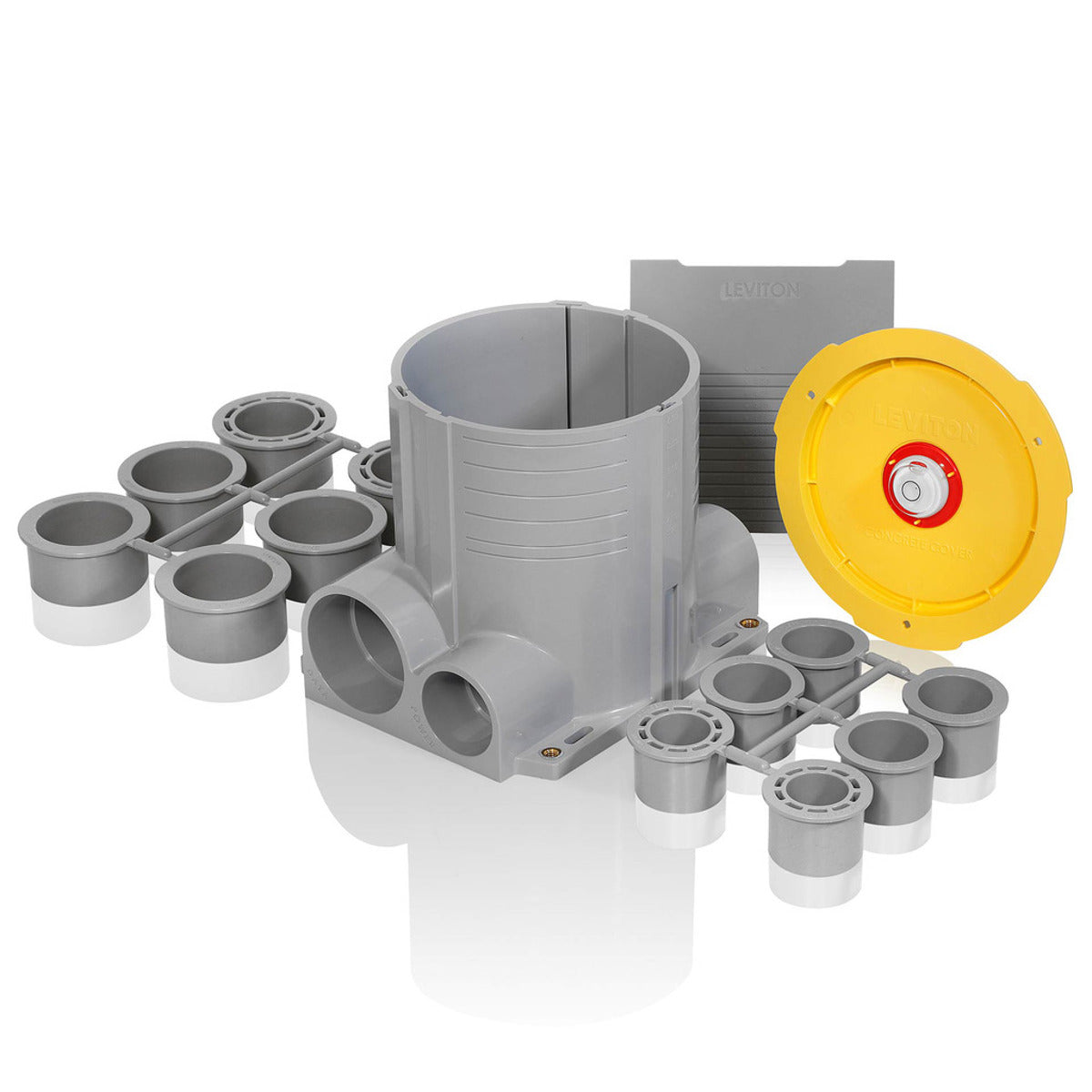 LEVITON Leviton FBBOX-GY 2-Gang Concrete Floor Box System