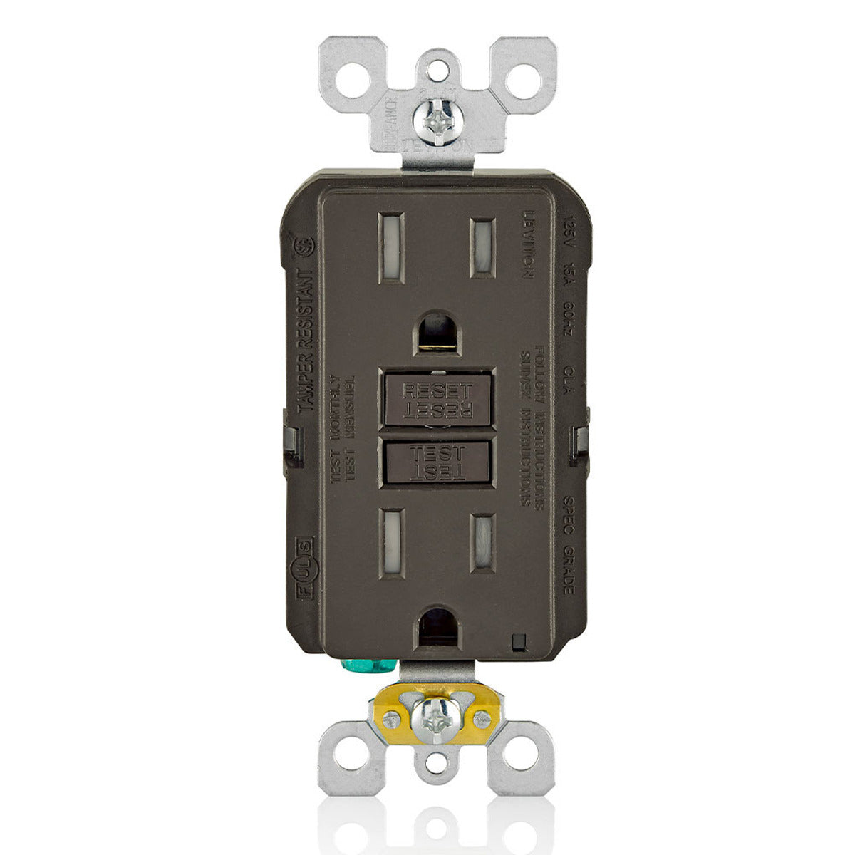 LEVITON Leviton GFTR1 15A 125V Slim TR GFCI